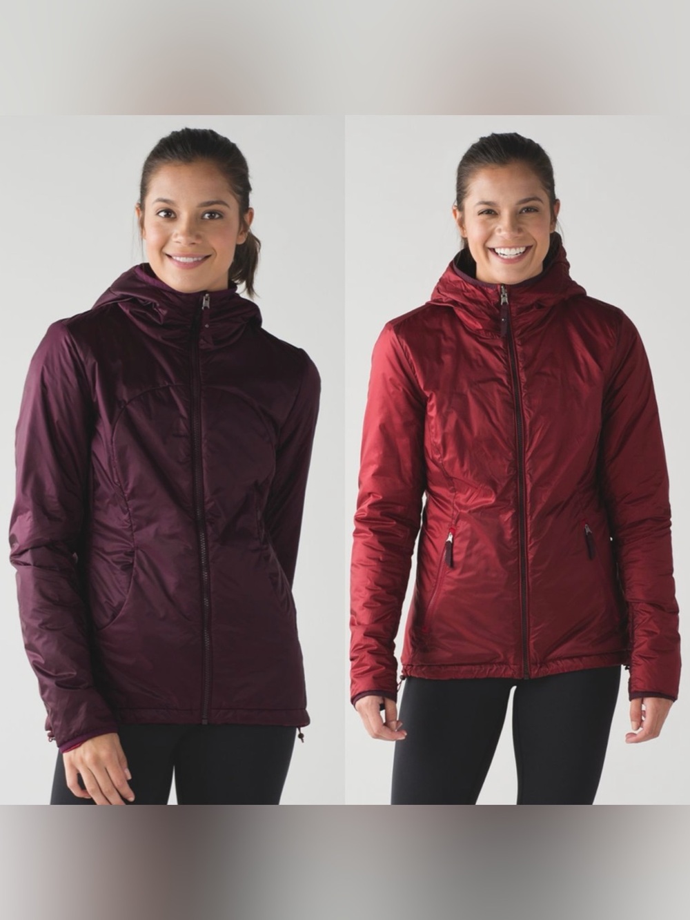 Lululemon Layer Up Reversible Jacket In Bordeaux Drama / Prep Red